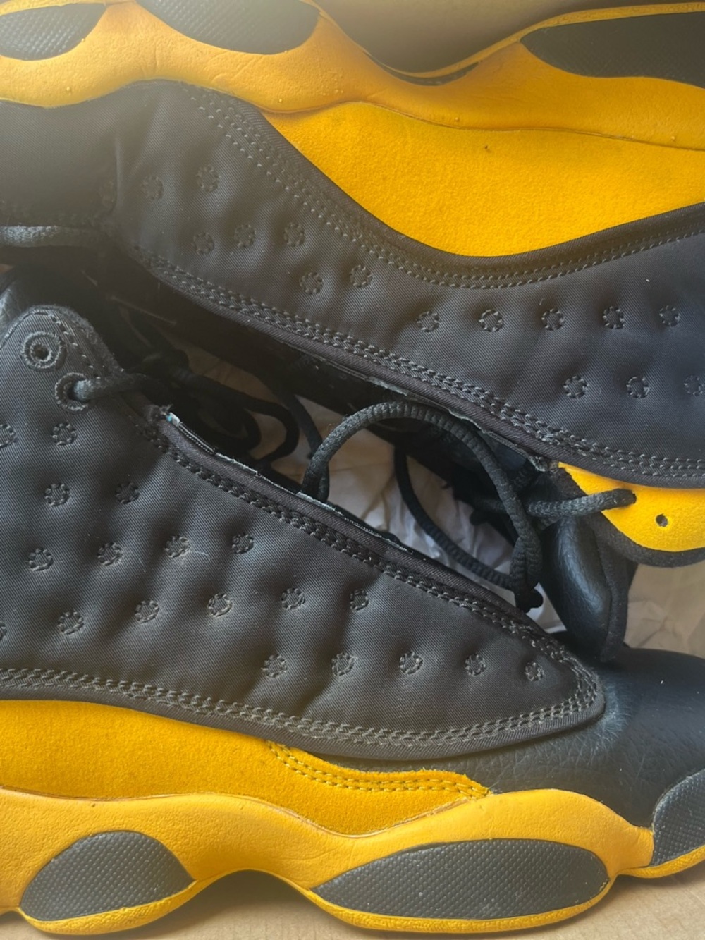 Jordan Air Jordan 13 Retro Box Label - Black and Gold Accent